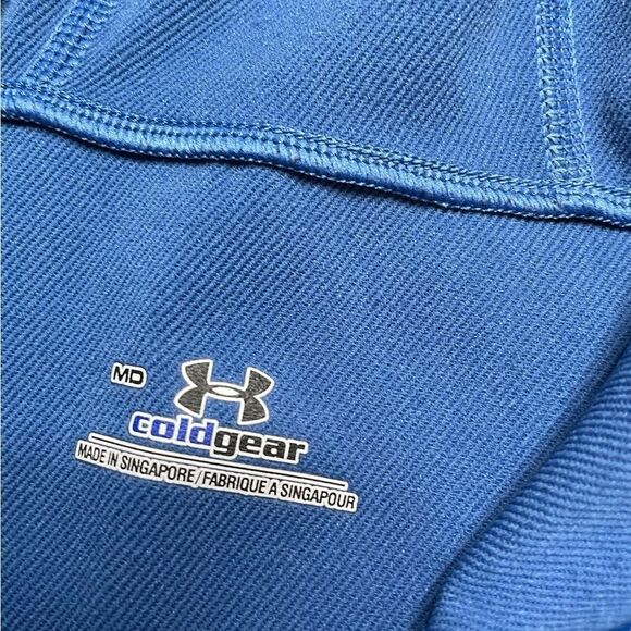 Under Armour ColdGear Blue Pullover Hoodie Size Medium - Picture 5 of 5
